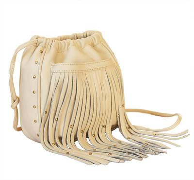 Gripp Women Casual Beige Genuine Leather Sling Bag