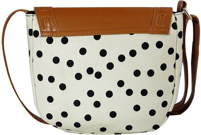

ayeshu Girls Casual White Canvas Sling Bag