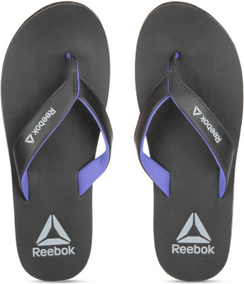 

REEBOK ADVENT Slippers, Black/acid blue