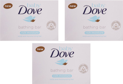 

Baby Dove Rich Moisture Bathing Bar(225 g, Pack of 3)
