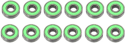 

Premsons 608 Ball Bearing for Hand Spinner Fidget Kit and Skateboard, 22x10x7 mm Skate Bearings Pack of 12 Toy Replacement Part(Green)