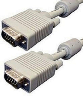 

TECHON TV-out Cable high defination 15 pin male to male vga cable(White, For Computer, 5 m)