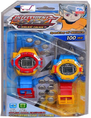 

M-Alive Upgrade Toy 2in1 Watch Walkie Talkie With Time Digital Display An Complete Vacation Comprehensive Walkie talkie-007 Walkie Talkie(Multicolor)