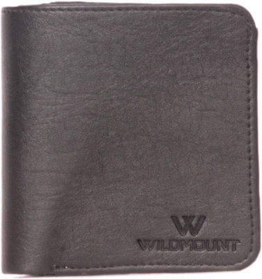 

Wildmount Men Black Artificial Leather Wallet(7 Card Slots)