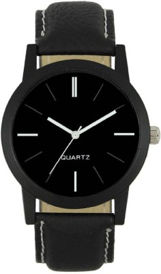 Ismart Black Leather watch for men Watch  - For Men   Watches  (Ismart)