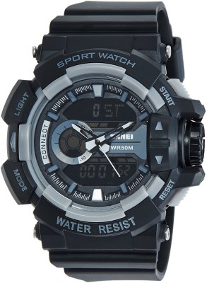 Fashionnow SKMEI Analog Digital Mens Sport Watch 1117 Grey Watch  - For Men   Watches  (Fashionnow)