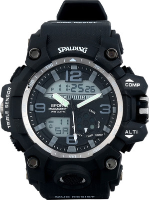 

SPALDING SP-121A Black Dial Chronograph Sports Wrist Watch - For Men