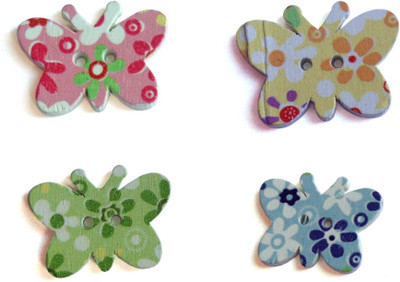 

Aumni Crafts model-00058 Wooden Buttons(Pack of 50)