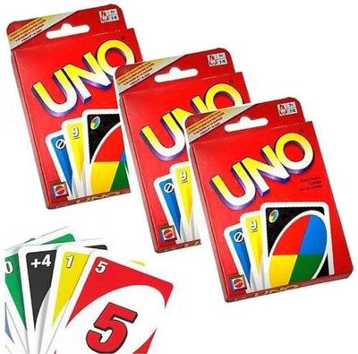 

SelectionWorld UNO Playing Flash Cards (3 Sets Of 108 Cards Each)(Red)