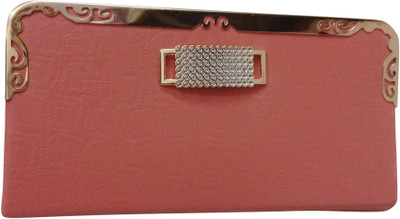 

Haryana Craft Casual Red Clutch