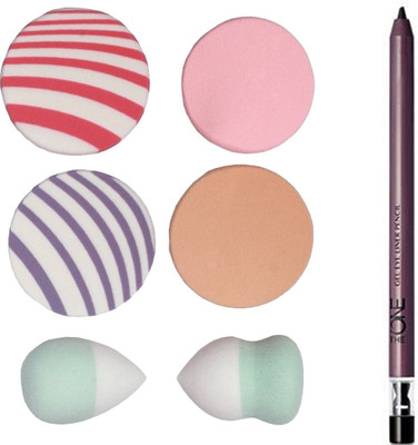 

Oriflame Sweden The ONE Gel Eye Liner Pencil 0.5g ( Black - 32091 ) With Puff Sponge(Set of 7)