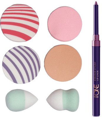 

Oriflame Sweden The ONE Colour Stylist Lip Liner ( Clover Haze - 31436 ) With Puff Sponge(Set of 7)