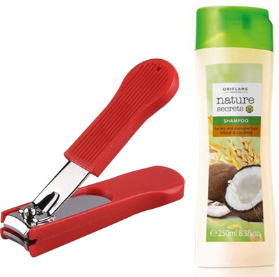 

Oriflame Sweden Nature Secrets Shampoo for Dry and Damaged Hair Wheat & Coconut 250ml (21860) With Nail Cutter(Set of 2)
