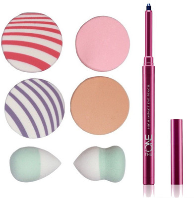 

Oriflame Sweden The ONE High Impact Eye Pencil 0.3g ( Midnight Blue - 31558 ) With Puff Sponge(Set of 7)