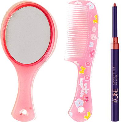 

Oriflame Sweden The ONE Colour Stylist Lip Liner ( Coral Ideal - 31438 ) With Mirror & Comb Set(Set of 3)