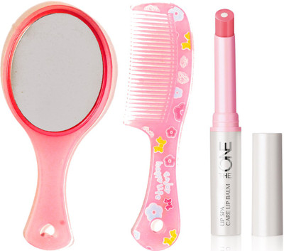 

Oriflame Sweden The ONE Lip Spa Care Lip Balm 1.7g ( Natural Pink - 31443 ) With Mirror & Comb Set(Set of 3)