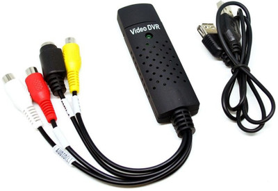 

VibeX ™ Easiercap USB 2.0 Video & Audio Capture Card Adapter Composite RCA Input for TV DVD VHS RCA Audio Video Cable(Compatible with Computer, TV, HDTV, Midnight Blue)
