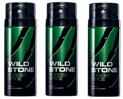 

Wild Stone Forest Spice Deodorant Spray Pack of 3 Combo (150ML each) Deodorant Spray - For Men(450 ml, Pack of 3)