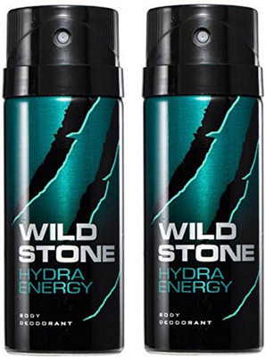 

Wild Stone Hydra Energy Deodorant Spray Pack of 2 Combo (150ML each) Deodorant Spray - For Men(300 ml, Pack of 2)
