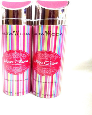 

Alta Moda Miss Glam Deodorant Spray - For Women(400 ml, Pack of 2)