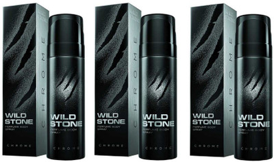 

Wild Stone Code Chrome Perfume Body Spray Pack of 3 Combo (120ML each) Perfume Body Spray - For Men(360 ml, Pack of 3)