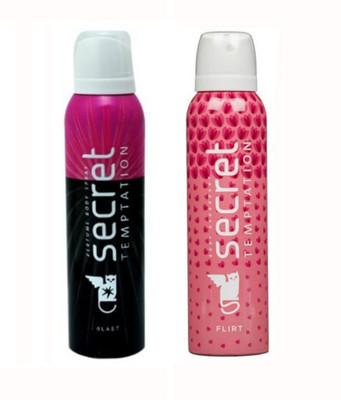 

Secret Temptation Blast And Flirt Body Spray - For Women(150 ml, Pack of 2)