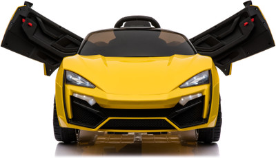 

Toy House Fast n Furious Lykan Hypersport Rechargeable with Remote for kids (2 to 7 Yrs) Car Battery Operated Ride On(Yellow)