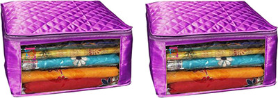 

Atorakushon new and modern stylish dresses covers Satin Blouse Saree Lahenga cover wardrobe orgniser Wedding Gift Regular Clothes Bag, Vanity pouch large size Pack Of 2 at Big Satin Saree cover 2pcs purple(Purple)
