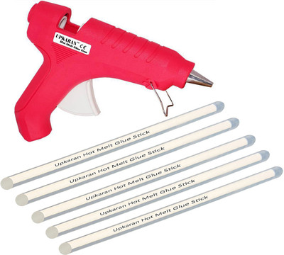 

Upkaran Standard Size Hot Melt Glue Sticks 5 and 40W Glue Gun Combo Standard Temperature Corded Glue Gun(11 mm)