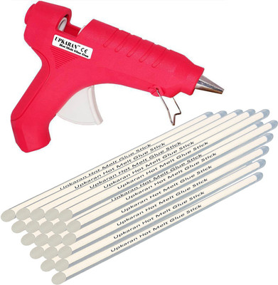 

Upkaran Standard Size Hot Melt Glue Sticks 20 and 40W Glue Gun Combo Standard Temperature Corded Glue Gun(11 mm)