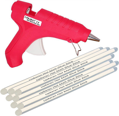 

Upkaran Standard Size Hot Melt Glue Sticks 8 and 40W Glue Gun Combo Standard Temperature Corded Glue Gun(11 mm)
