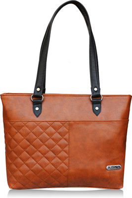 

Aisna Shoulder Bag(Tan, Black), Black;tan