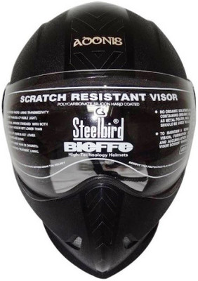 Steelbird ADONIS DASHING Motorsports Helmet(Black) available at flipkart for Rs.802