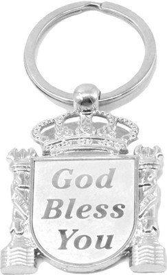 

Faynci PREMIUM QUALITY 100 % STAINLESS STEEL GOD BLESS YOU KEY CHAIN Key Chain
