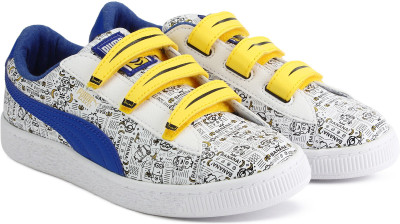

Puma Boys & Girls Lace Sneakers(Multicolor, Puma white-lapis blue