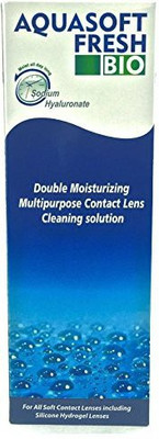 

Aquasoft Fresh Bio Double Moisturizing Multipurpose Contact Lens Cleaning Solution(360 ml)