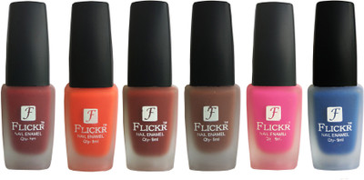 

Flickr VELVET MATTE NAIL POLISH Reddish Maroon,Orange,Nude,Brown,Pink,Blue(Pack of 6)