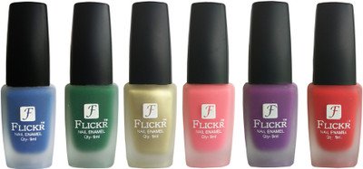 

Flickr VELVET MATTE NAIL POLISH Blue,Green,Golden,Peach,Purple,Red(Pack of 6)