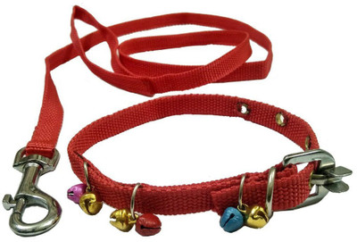 

Sollar's Puppy Dog & Cat Collar & Leash(, Red