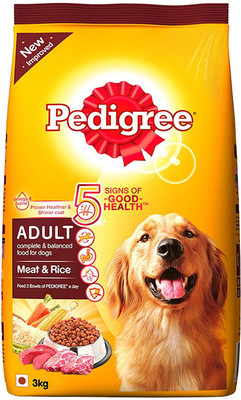 

Pedigree Adult meat and rice 3 kg Dry Dog Food