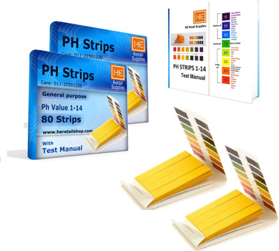 He Retail Supplies HE_457_phstrips_160_2pc Ph Test Strip(1 - 14) available at flipkart for Rs.240