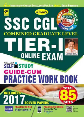 Kiran’s Ssc Cgl Tier – I Exam Self Study Guide – Cum – Practice Work Book – English(Paperback, Kiran Prakashan) Flipkart