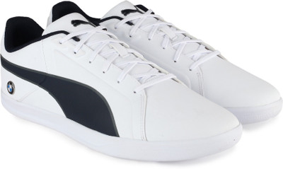 

Puma BMW MS Court Sneakers For Men(White, Black, Puma white-team blue-smoked pe