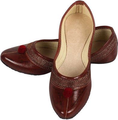 

DFR Ethnic Dark Brown Jutis For Women(Brown, 11 dark brown