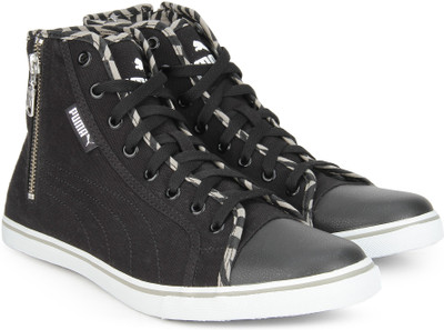 

Puma Puma Streetballer Mid Zip IDP Sneakers For Men(Black, Puma black-puma white-rock rid