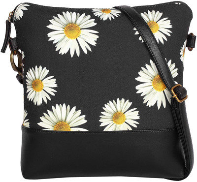 

ayeshu Girls Casual Black Canvas Sling Bag