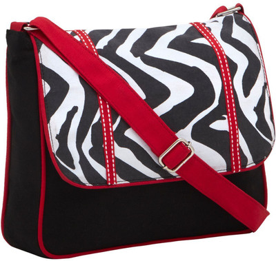 

Pickpocket Women Casual Black Canvas Sling Bag
