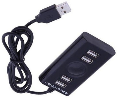 

Freya UNIVERSAL HI SPEED 4 PORT USB HUB 2.0 USB Adapter(Black)