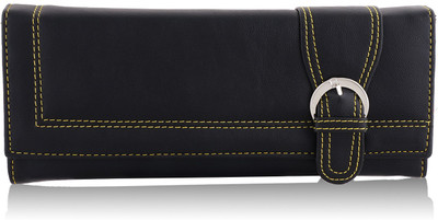 

Fantosy Women Casual Black Artificial Leather Wallet(4 Card Slots)