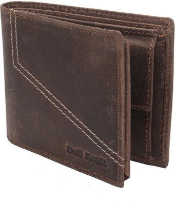 

Bull Kraft Men Brown Genuine Leather Wallet(7 Card Slots)